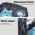 thumbnail image 4 of Wolf Travel Case Oxford Cloth Waterproof Digital Pouch Organizer Case for Travel Leather Cord Organizer - 5.9x9.44x3.14 in, 4 of 6