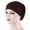 Coffee, variant on Windfall Women's Cotton Beanie Turban Sleep Cap Chemo Hats Headband Muslim Cross Turban Scarf Soft Slouchy Hair Cover