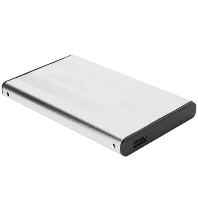 HDD Enclosure, HDD Enclosure Plug Play Hard Drive Enclosure SSD Adapter 3TB USB2.0 SSD Hard Disk Box for OS X Laptops External Data Storage