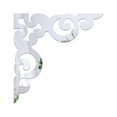 thumbnail image 4 of 1x Effect Mirror Wall Corner Sticker Self Adhesive Decal Room Acrylic Decor O2I9, 4 of 6