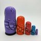 thumbnail image 3 of Muñecas rusas de madera,Muñecas rusas que anidan,Muñecas Babushka Madera,Muñecas Matrioskas 5 Piezas,Muñecas rusas apilables,Juguete de muñecas de madera, 3 of 9
