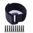thumbnail image 1 of 2025 Hook And Loop Cable Straps,black Self-adhesive Nylon Straps Cable/securing Straps With Buckles,adjustable Reusable, 1 of 5