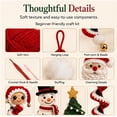thumbnail image 4 of Crochet Snowman Spiral Ornament DIY Kit, 3D Christmas Hanging Ornament | Handmade Decoration for Window, Porch, Wall, Holiday Tree, Beginner-Friendly, Soft Yarn Craft Set, 4 of 7