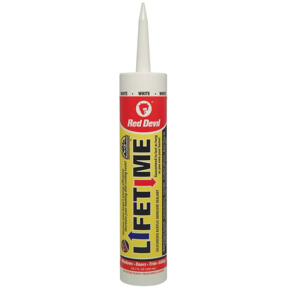Red Devil 0856 Lifetime Brand Caulk With Silicone