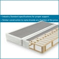 thumbnail image 3 of Wayton, 4" Split Sturdy Fully Assembled Wood Box Spring for Mattress, Full, White, 3 of 6