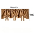 thumbnail image 3 of Talqzovs Valance Curtains,Velvet Short Curtain Window Treatment for Bedroom Living Room Kitchen 57x17.7in, 3 of 7