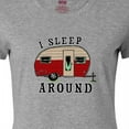 thumbnail image 4 of Inktastic I Sleep Around Stylish Camper Women's T-Shirt, 4 of 5
