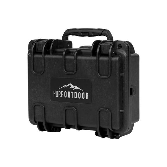 Monoprice Weatherproof Hard Case - 8in x 7in x 4in With Customizable Foam, IP67, Shockproof, Customizable Name Plate