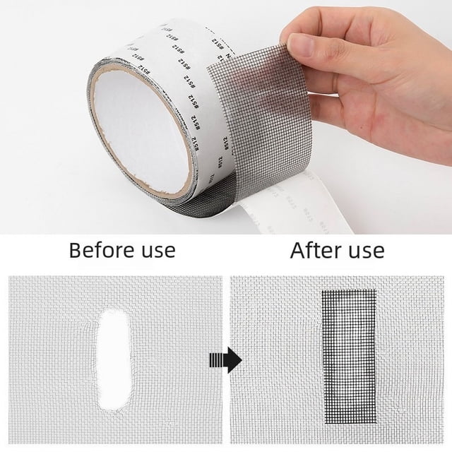 Reparación de ventanas con mosquiteros, parche para agujeros, gasa para reparar fugas de agua en ventanas, cinta de reparación, parche antimosquitos autoadhesivo con velcro