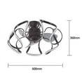 thumbnail image 3 of FINE MAKER Ceiling Fan with Lights Remote Control Industrial Low Profile Small Ceiling Fan Vintage Farmhouse Quiet Reversible 6-Speed, 3 of 6