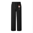 thumbnail image 4 of Buigttklop Christmas Printed Sweatpants for Women Baggy Wide Leg Low Rise Sweat Pants Y2K,Athletic Pants for Women Loose Fit,Comfy Fleece Lined Pants, 4 of 4