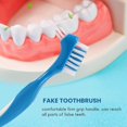 thumbnail image 2 of 12 Pack Denture Brush Hard Denture Cleaning Brush False Teeth Brush Toothbrush, 2 of 5