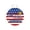 A003- Style C, variant on Farmhouse Wall Decor Living Room, Fourth of July Decorations, Round God Bless America Hanging Sign, Front Porch Decorations Outdoor, Red White and Blue Patriotic Wall Hanging for