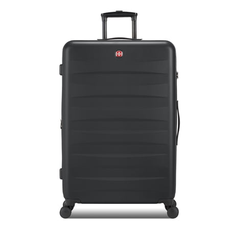 SWISSGEAR Stride Hardside Large Checked Spinner, Black