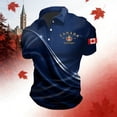 thumbnail image 2 of Wxolcjlv Canada Flag Graphic Short Sleeve Polo Shirt For Men Social Occasion Polos, 2 of 4