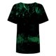 thumbnail image 5 of Tops Retro Para Hombres Y Mujeres Vintage Drop Manga Corta Patrón Estampado Casual Manga Corta Gradiente Tie-Dye Estampado Blusa Odeerbi ODB180206, 5 of 9