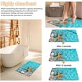 thumbnail image 6 of Starfish Seashell on Beach Doormat, Indoor Outdoor Decor Patio Mats Entrance Door Mats Non-Slip Outside Inside Floor Mat Rugs for Home Decor 17x30 Inch，House Warming Gift, 6 of 6