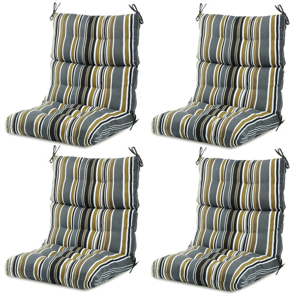 High Rebound Foam Chair Cushion, Set Of 4 Outdoor Patio Chair Cushions