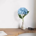 thumbnail image 5 of Goodw7 Faux Hydrangea Silk Flower with Lifelike Green Leaves and Layered Petals for Home Wedding Decor Floristry Centerpieces, 5 of 8