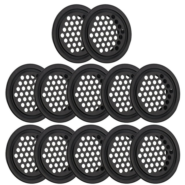 RUNROTOO 20 Pcs Ventilations en Acier Inoxydable pour Canapé Dispositif de Ventilation Rond pour Meubles d'Intérieur