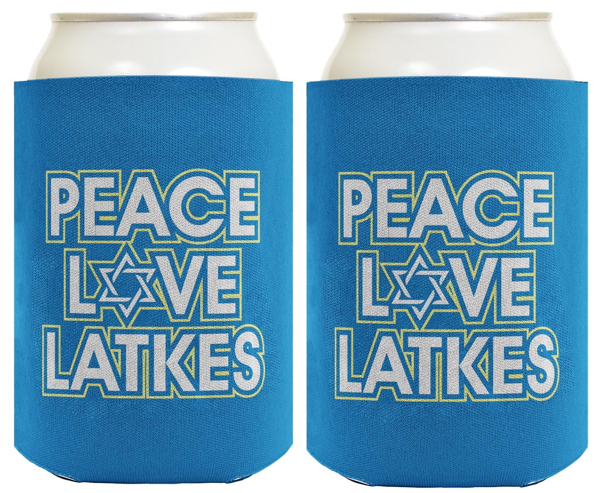 ThisWear Hanukkah Party Supplies Hanukkah Peace Love Latkes Mens