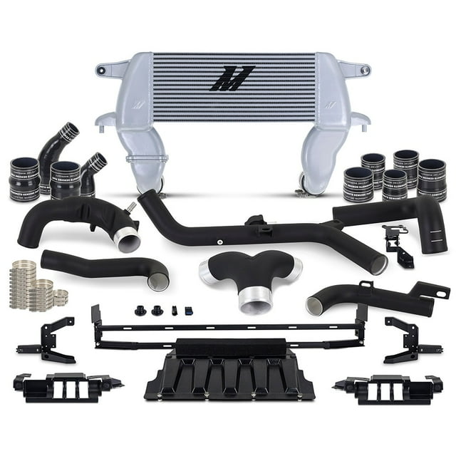 Mishimoto Intercooler MMINT-BR27-21HKBKSL Air To Air; 3.15 Inch Inlet; 3.15 Inch Outlet; Silver