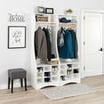 thumbnail image 3 of Prepac White Compact Wardrobe with Shoe Storage, 3 of 9