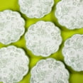 thumbnail image 6 of Sage Green Floral Party Plates Vintage Floral Leaf Disposable Paper Plates Wildflower Green Toile 7" Scalloped Rim Dessert Plates for Christmas Birthday Bridal Tea Party Supplies (48, Green Floral), 6 of 16