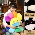thumbnail image 2 of YRYG YRYG Smile Face Flower Shaped Pillow, Meditation Floor Pillow Colorful Sunflower Floor Cushions Large Pillows Seating Cute Decorative Cushion for Yoga Living Room (Black White,23IN), 2 of 5