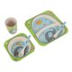 thumbnail image 1 of Juego de comedor para niños pequeños de 5pcs Bokboo Plate Bowl Tok Bift and Spoon Kit para niños, 1 of 6