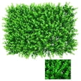 thumbnail image 1 of Panel de seto artificial de boj de 40 x 60 cm | Decoración de pared con plantas artificiales | Follaje de plástico PE realista | Cubierta para valla de pared interior y exterior | Fácil de limpiar, 1 of 4