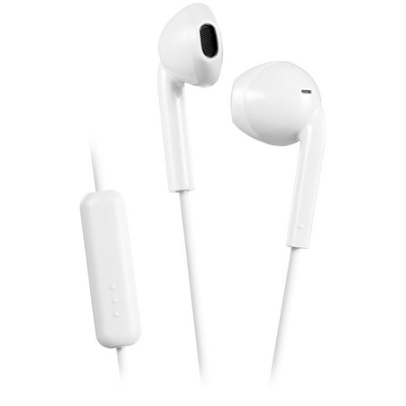 UPC: 0046838001048 | JVC HAF17MW Earbud Headphones with Mic and Remote – White
