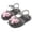 Black, variant on Girls Summer Jelly Sandals - Crystal Transparent Princess Shoes - Bow Beach Flats For Kids 3-10.5 Years Pink Size 10 M