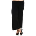 thumbnail image 4 of Stylzoo Women's Plus Size Premium Modal Softest Ever Stretchy Pants Palazzo Pants Yoga Pants Made in USA with Imported Fabric, 4 of 6