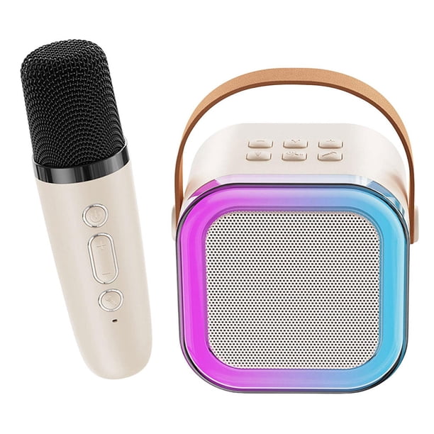 Máquina de karaoke para niños portátil Bluetooth con 1 micrófono K12