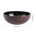 thumbnail image 3 of Natural Coconut Shell Bowl Storage Bowl Candy Container Nuts Holder (Pattern 1), 3 of 9