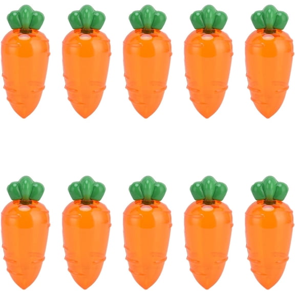 10PCS Easter Treat Boxes, Carrot Shaped Candy Box Fillable Treat Containers Easter Candy Box Containers for Cookie, Easter Basket Stuffers (Transparent Orange)