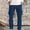 Blue, variant on Mens Cargo Pants for Men – Spring and Autumn Loose Fit Straight Pants with Multiple Pockets and Tooling Pocketing