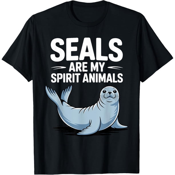 Camiseta con diseño de sello para hombres y mujeres y niños
