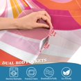 thumbnail image 5 of Yayeee Kitchen Curtains Tier Set of 2 Light Filtering 57"x24" Over Sink Window Panels, Swirling Lines, 5 of 7