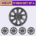 thumbnail image 1 of 4PCS/Set,17" Universal Wheel Rim Cover Hubcaps,Snap on Car Truck SUV,Black Matte, 1 of 7