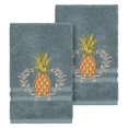 thumbnail image 4 of Linum Home Textiles Turkish Cotton Welcome Embellished Hand Towel Set Color: Cream Size: 2 PC SET, 4 of 5