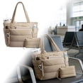 thumbnail image 2 of Klonfd Fashionable Quilted Tote With Multiple Compartments Short Distance Travel Luggage, 2 of 6