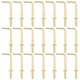 thumbnail image 4 of Right Angle L-Shaped Screw Hook 100Pcs Versatile Iron Self-Tapping For Kitchen Bathroom Bedroom, 4 of 5