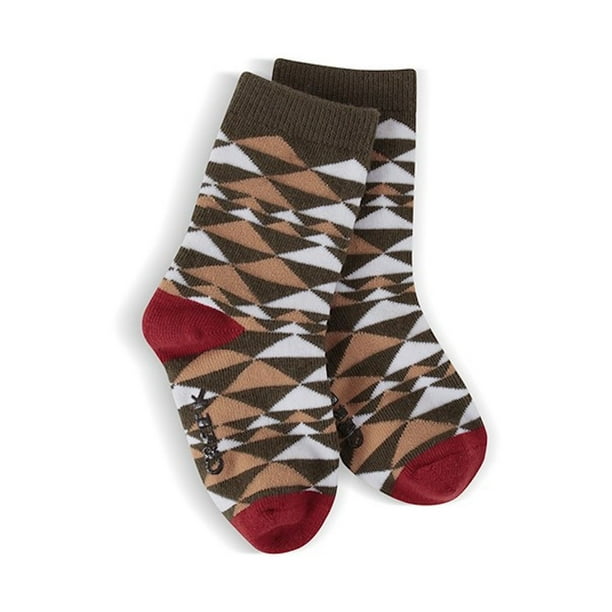 World's Softest World's Softest Socks MC Triangle Plaid Crew Peak