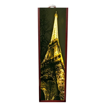 Paris Lit Up  Wine Box Rosewood with Slide Top - Wine Box Holder - Wine Case Decoration - Wine Case Wood - Wine Box