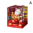 thumbnail image 3 of Lttoisl Solar Powered Waving Cat Ornament, 3.2x3.2x3.9 in, Automatically Waving Arms for Good Luck, Decorative Gift for Desk or Garden, 3 of 7
