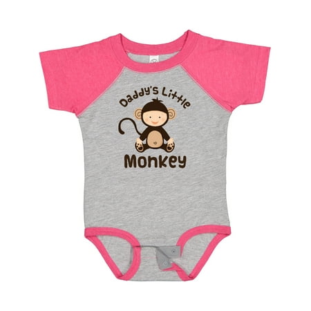 

Inktastic Daddys Little Monkey Gift Baby Boy or Baby Girl Bodysuit