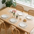 thumbnail image 3 of Mrehloy 15”  Round  Placemats Set of 6, Woven Cotton ,Heat Resistant Washable ,Easy to Clean  Farmhouse   Table Mats for Kitchen Dining , Beige, 3 of 9