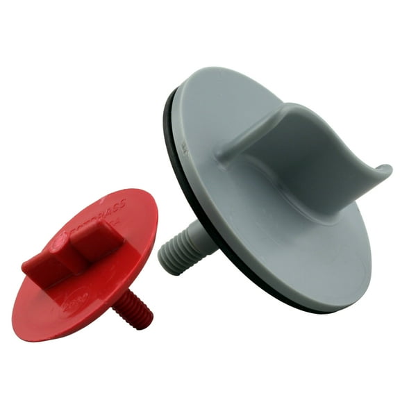 Westbrass TK-1 2-3/4 in. Plastic 1-Hole Waste and Overflow Assembly Water Pressure Test Kit Plug